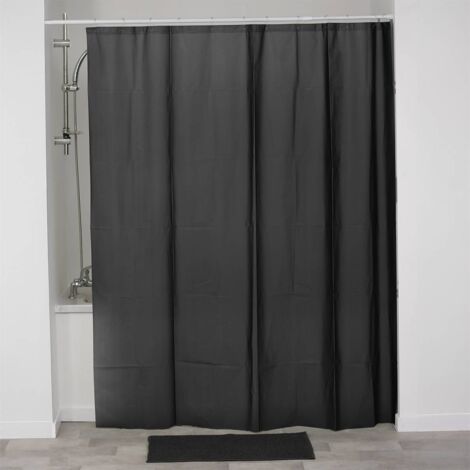 Bastone per tende con molla a tensione, da 100 a 210 cm, allungabile, senza foratura, in acciaio antiruggine, per bagno, doccia o finestre (100-210 cm