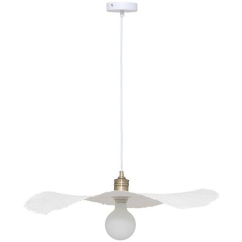 Lampada a sospensione in cartapesta tehani bianco d57cm - Atmosphera créateur d'intérieur (1/5)