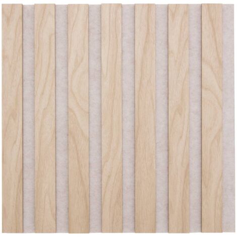 Set di 3 pannelli decorativi colva beige con sfondo grigio 30x30cm - Atmosphera créateur d'intérieur