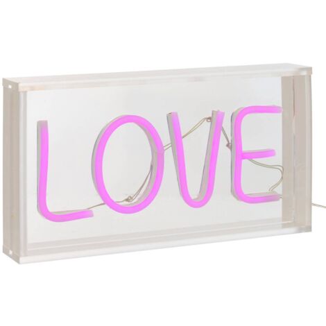 Tubo neon a led love rosa l 23cm - Atmosphera créateur d'intérieur (1/5)