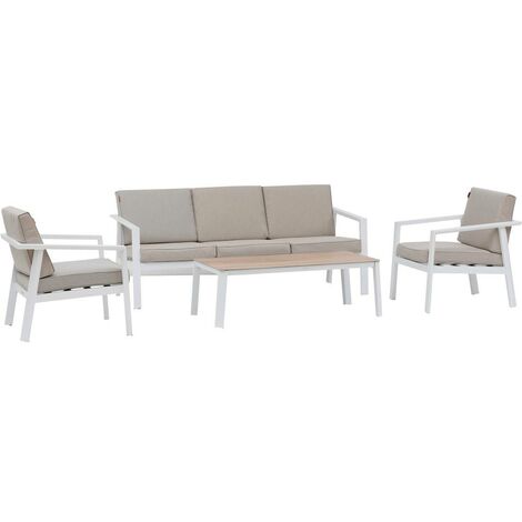 Hespéride - Set di 2 poltrone da giardino temeira in acacia e texalina | Leroy Merlin