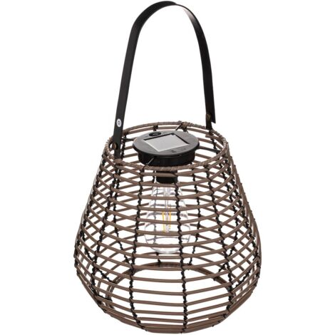 Lampada solare viky tonka brown h26cm - Atmosphera créateur d'intérieur (1/3)