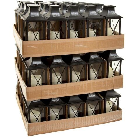 Lanterna solare nera H28cm - Atmosphera créateur d'intérieur