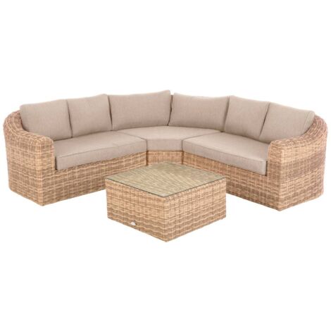 Chaise longue destra savinia tahini per mobili da giardino in alluminio