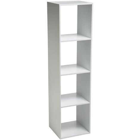 Scaffale a colonna a 4 scomparti mix n modul bianco - 5five (1/5)