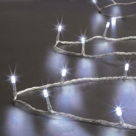 300 LED 30 m di luce decorativa con timer per esterni filo bianco freddo trasparente - Feeric lights & christmas (1/2)