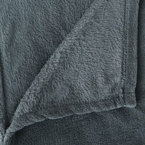 ATMOSPHERA CREATEUR D'INTERIEUR - Lancio in microfibra blu Kiesa 125x150cm