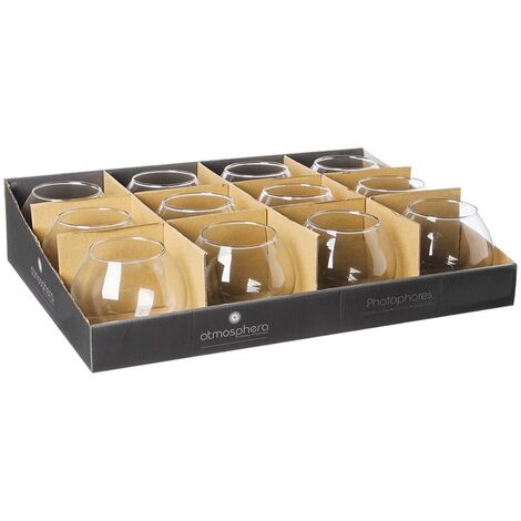 Vaso per candele in vetro H10cm - Atmosphera créateur d'intérieur