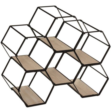 Portabottiglie Alberiamo Cubo - Legno Naturale, 24 Posti, 48x48x23 Cm - Foto 4