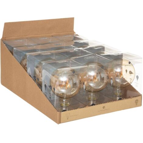 Lampadina LED Globe diritta ambra D11cm E27 - Atmosphera créateur d'intérieur