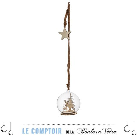 Decorazioni in legno con inserti in vetro - Feeric lights & christmas (1/2)