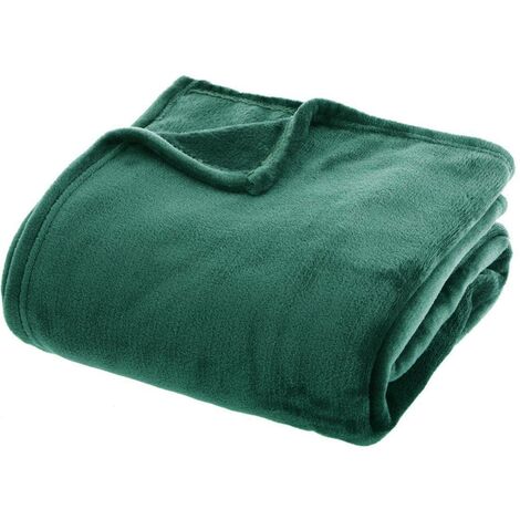 Lancio in flanella verde 180x230cm - Atmosphera créateur d'intérieur