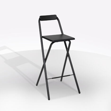 Sedia bar pieghevole louna nera - 5five