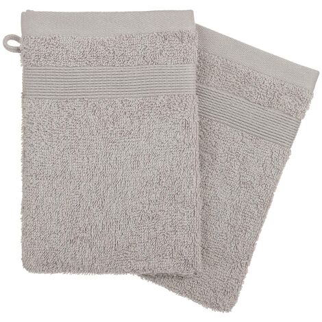 Set di 2 flanelle grigio tortora 15x21cm - Atmosphera créateur d'intérieur