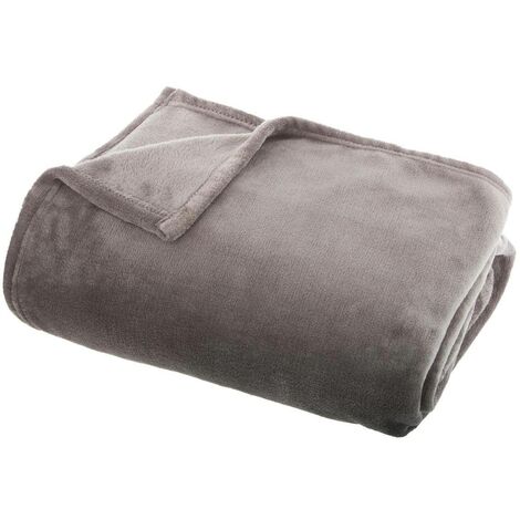 Lancio in flanella grigia 130x180cm - Atmosphera créateur d'intérieur