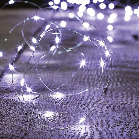 Stringa di rame 200 LED 20m per esterni bianco freddo - Feeric lights & christmas