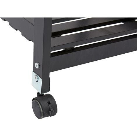 Carrello gustaf su rotelle, 5 livelli, nero  - 5five