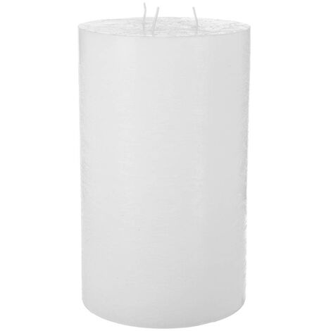 Candela rustica Olia 3 stoppini bianco 3kg - Atmosphera créateur d'intérieur
