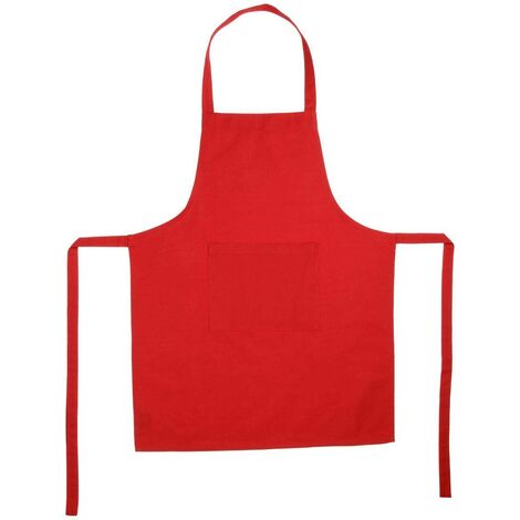 Grembiule rosso in cotone 60x80cm - Atmosphera créateur d'intérieur