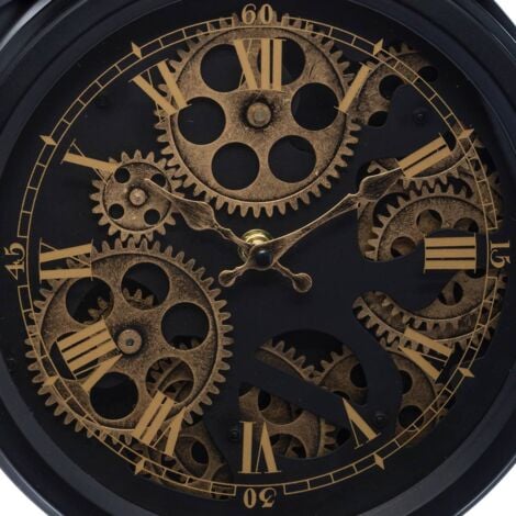 Orologio mécanisme nero h34cm - l. 26 cm x h. 33,5 cm - Atmosphera créateur  d'intérieur