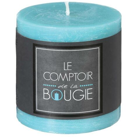 Candela rustica Olia blu turchese 220g - Atmosphera créateur d'intérieur