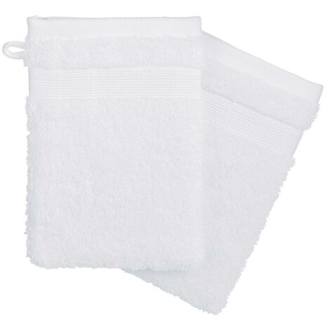 Set di 2 flanelle bianche Praia 15x21cm - Atmosphera créateur d'intérieur