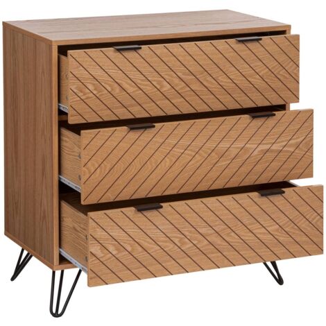 Consolle a 2 cassetti in legno e metallo naomi l110cm - Atmosphera