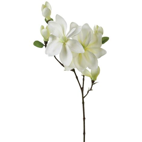 Stelo di magnolia artificiale bianco H83cm - Atmosphera créateur d'intérieur