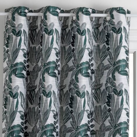 Tenda bejuco motivo jacquard verde cedro 140x260cm - Atmosphera créateur d'intérieur