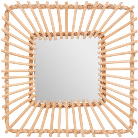 Specchio in rattan 40x40cm - Atmosphera créateur d'intérieur