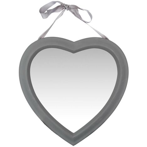 Specchio a cuore Alexia 40x40cm - Grigio - Atmosphera créateur d'intérieur