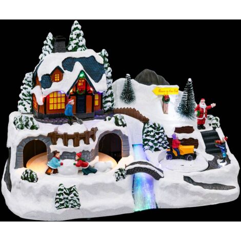 Villaggio di natale animato 12 led + trasformatore - Feeric lights & christmas
