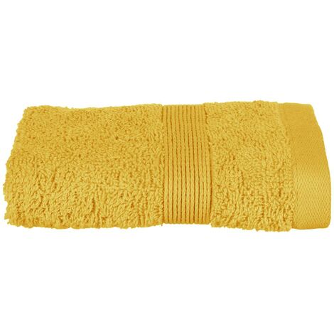 Asciugamano ospite essentiel in cotone giallo 30x50cm - Atmosphera créateur d'intérieur