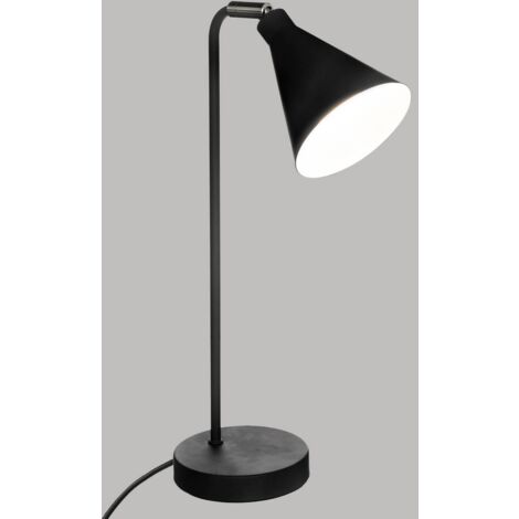 Lampada Da Tavolo Atmosphera In Lamiera E Tessuto - Stile Bohémien, Altezza 34cm, Paraluce In Poliestere E Cotone, Attacco E14, Idea Regalo Per La Casa - 2