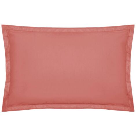 Fodera per cuscino carina in cotone rosa arancio 50x70cm - Atmosphera créateur d'intérieur