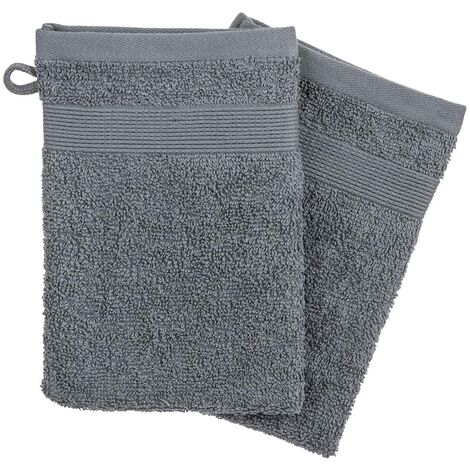 Set di 2 flanelle grigie 15x21cm - Atmosphera créateur d'intérieur