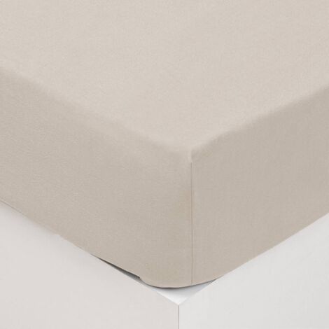 Lenzuolo teso vilma in cotone lavato bianco avorio 160x200cm - Atmosphera créateur d'intérieur