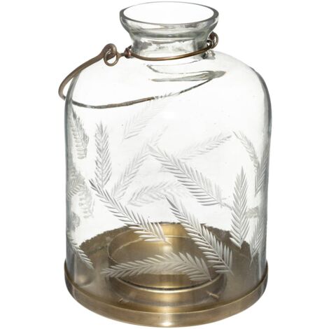 Lanterna wonder in vetro cesellato h17cm - Atmosphera créateur d'intérieur