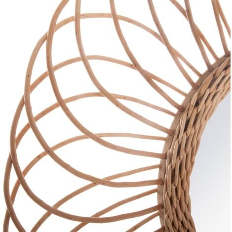 Specchio in rattan Rosette D58cm - Atmosphera créateur d'intérieur