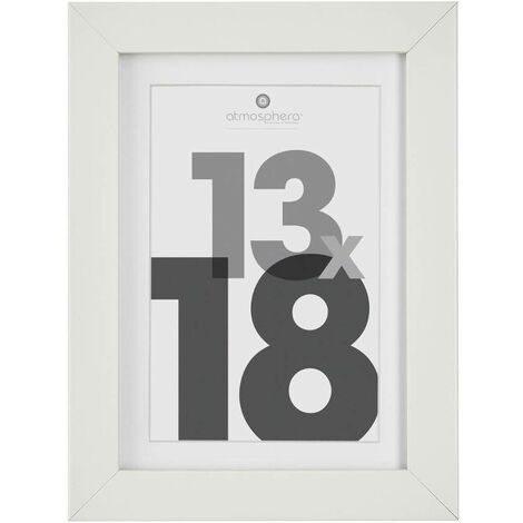 Portafoto in legno Eva bianco 13x18cm - Atmosphera créateur d'intérieur