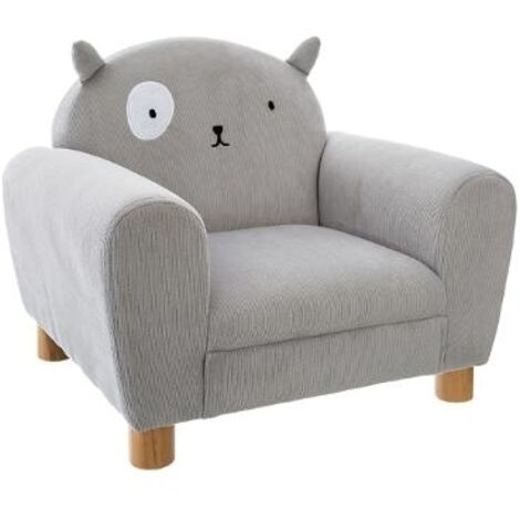 Poltrona per bambini gatto grigio - Atmosphera créateur d'intérieur