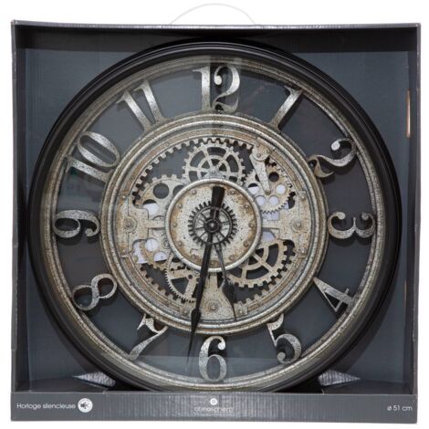 Orologio liam d46 cm nero - Atmosphera créateur d'intérieur