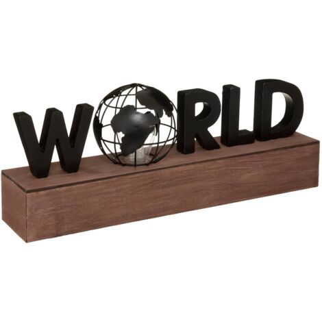 ATMOSPHERA Lampada Da Tavolo In Lamiera Di Ferro, Stile Bohemien, Paralume In Misto Cotone, Altezza 34 Cm, Colore Naturale