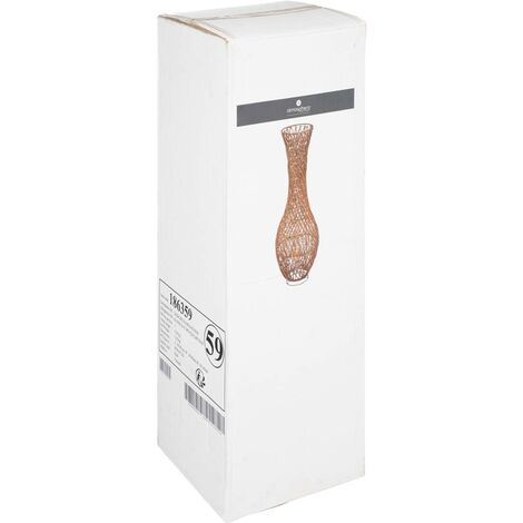 Lampada Da Tavolo Atmosphera In Lamiera E Tessuto - Stile Bohémien, Altezza 34cm, Paraluce In Poliestere E Cotone, Attacco E14, Idea Regalo Per La Casa - 3