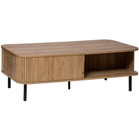 Tavolino a 2 ante colva beige 120x60cm - Atmosphera créateur d'intérieur (1/5)
