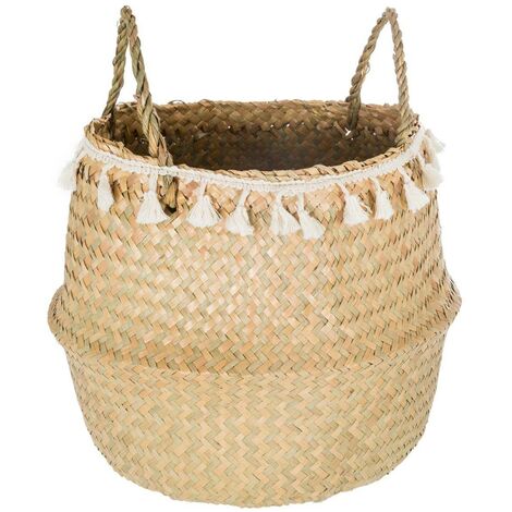 ATMOSPHERA CREATEUR D'INTERIEUR Cestino Morbido Bianco | 29x29 Cm, Contenitore In Tessuto Per Oggetti, Design Semplice E Moderno