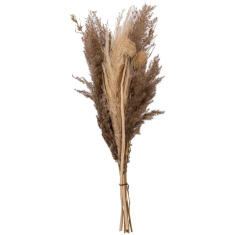 Bouquet di pampa essiccata ori bianco avorio h58cm - Atmosphera créateur d'intérieur
