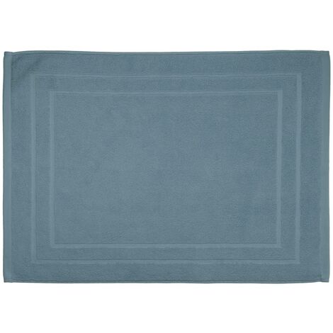 Tappeto da bagno Praia in cotone blu tempesta 50x70cm - Atmosphera créateur d'intérieur