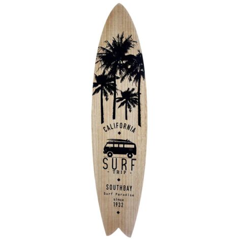 Tavola da surf in legno e metallo 110x27cm - Atmosphera créateur d'intérieur