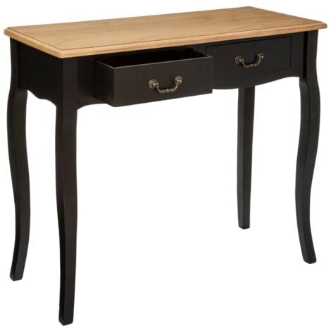 Consolle chrysa nera l87cm - Atmosphera créateur d'intérieur